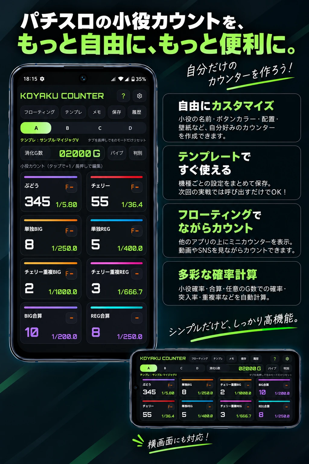 KOYAKU COUNTER アプリ紹介 1